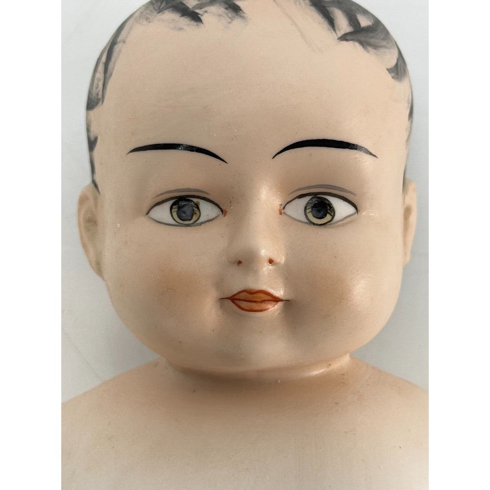 White Porcelain 12.5" Chubby Doll Hand Painted Face Japan Vintage AA Importing - Picture 8 of 9